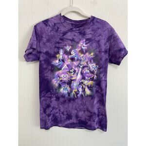 Walt Disney Imagineering Exclusive T-Shirt S Purple Tie Dye Signed Front Graphic